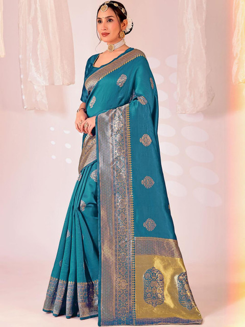 Moda Rapido Zari Silk Cotton Kanjeevaram Saree