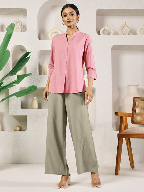 FIORRA Women Straight Fit Palazzos