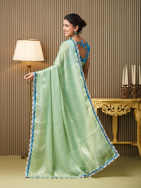 Kalista Embellished Chiffon Saree - Image 3