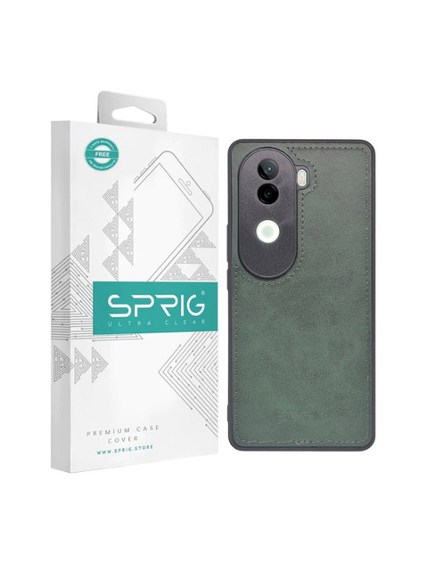 SPRIG Vivo V40E Matte PU Leather Back Cover