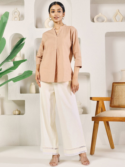 FIORRA Women Slip-On Lace Palazzos