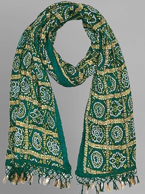 PK HUB Printed Cotton Silk Khari Print Dupatta - Image 2