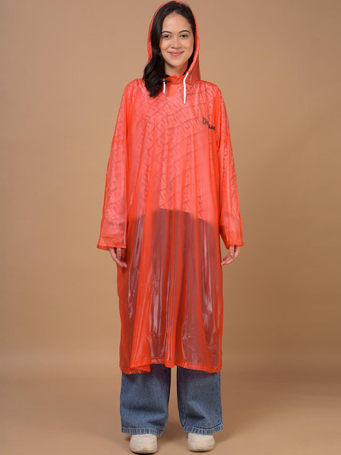 Dollar Men Lightweight Waterproof Reusable & Foldable Rain Poncho with Adjustable Hood