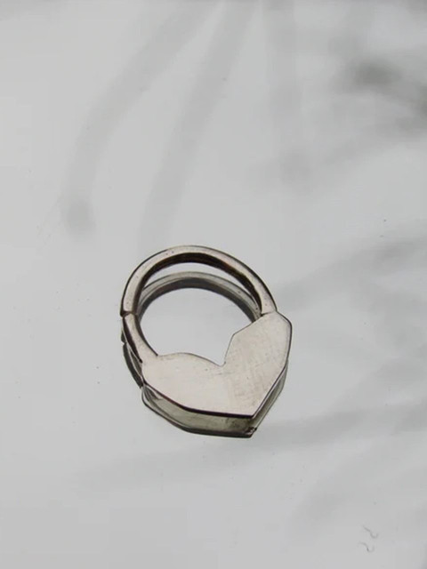 Sangria 925 Sterling Silver Naazira Hoop Septum Septum Nosepin