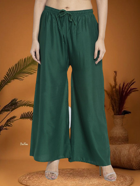 GRACIT Women Flared Knitted Ethnic Palazzos