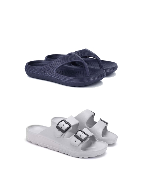 DRACKFOOT Pack Of 2 Men Flip Flops