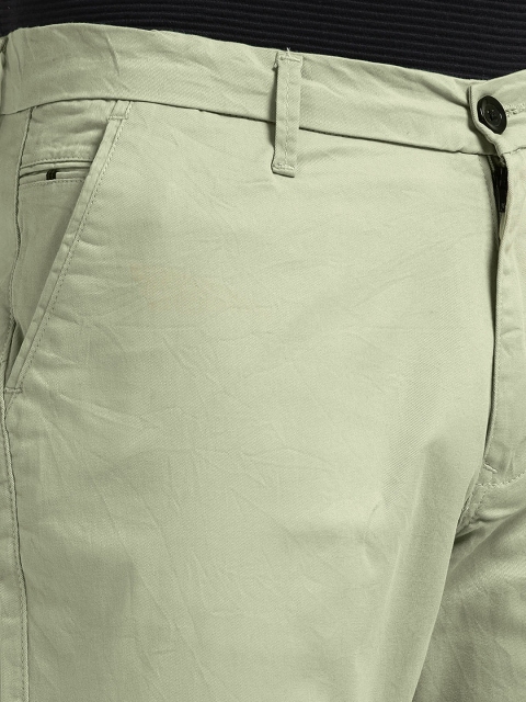 U.S. PITCHERS Men Slim Fit Low-Rise Chinos Trousers - Image 5