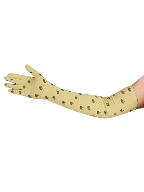 LOOM LEGACY Set Of 2 Patterned Cotton Sun Protective and Breathable Sport Gloves - Image 2