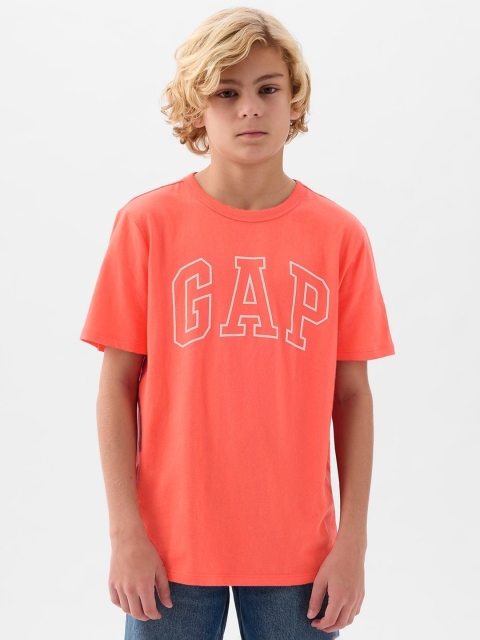 GAP Boys Relaxed Brand Logo Print T-shirt