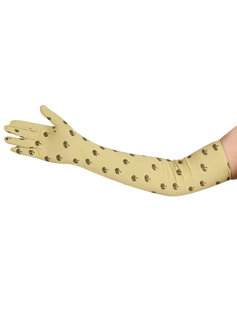 LOOM LEGACY Set Of 2 Patterned Cotton Sun Protective and Breathable Sport Gloves - Image 2