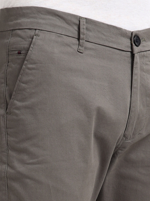 U.S. PITCHERS Men Slim Fit Low-Rise Chinos Trousers - Image 6
