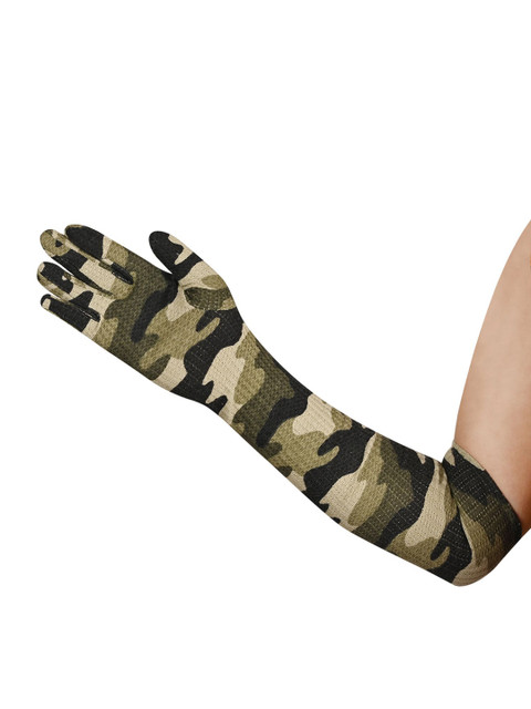LOOM LEGACY Set Of 3 Patterned Cotton Sun Protective and Breathable Sport Gloves - Image 2