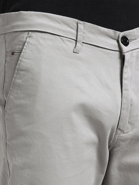 U.S. PITCHERS Men Slim Fit Low-Rise Chinos Trousers - Image 6
