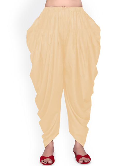 SS Sanket Synthetics Women Pure Satin Mid-Rise Loose Fit Salwar