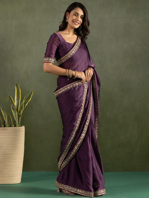KAYOMMI Pure Chiffon Ready to Wear Saree - Image 2