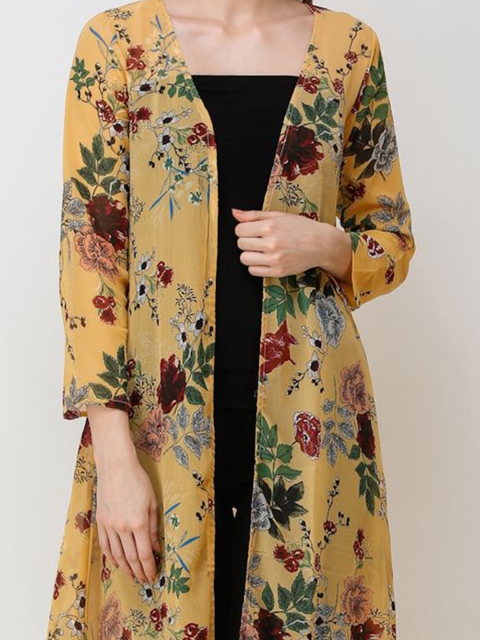 Cation Women Printed Longline Shrug - Image 2