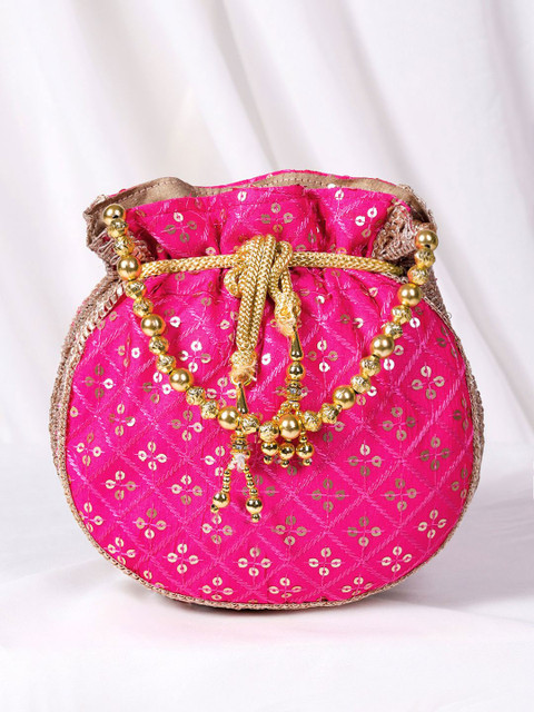 Peora Embroidered Potli Clutch