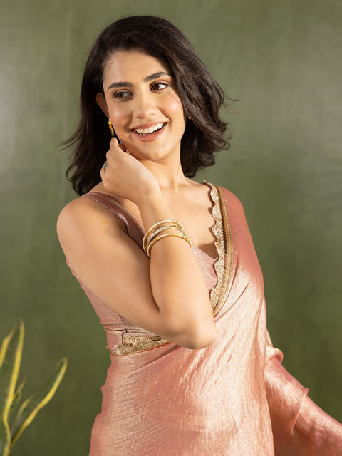 KAYOMMI Embellished Pure Chiffon Ready to Wear Saree - Image 6