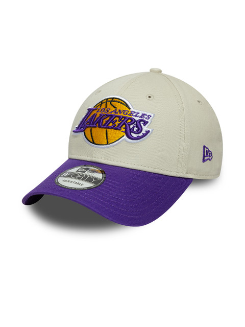 New Era Men Embroidered Los Angeles Lakers Snapback Cap - Image 2