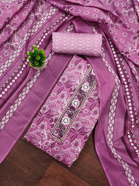 LeeliPeeri Designer Printed Unstitched Dress Material