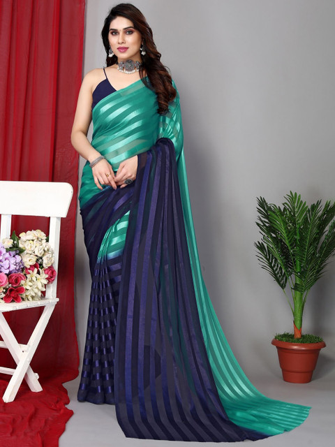 Moda Rapido Striped Ready to Wear Saree