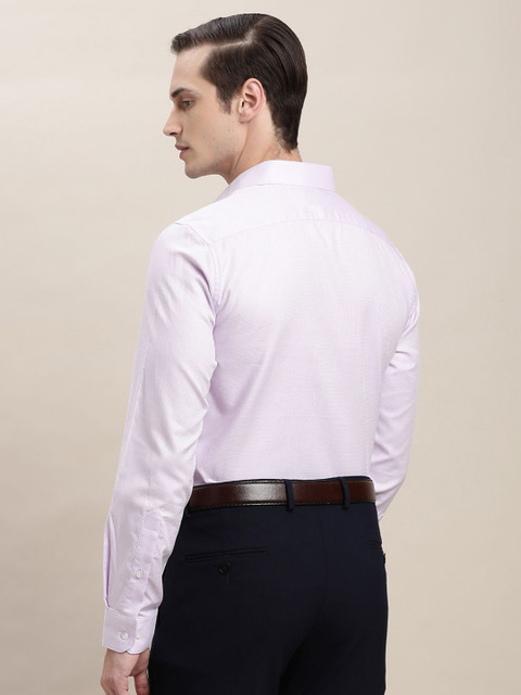 Turtle Spread Collar Long Sleeves Pure Cotton Classic Slim Fit Formal Shirt - Image 4
