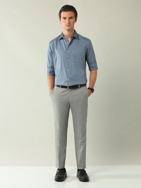 AD By Arvind Regular Fit Satin Solid Shirt - Image 5