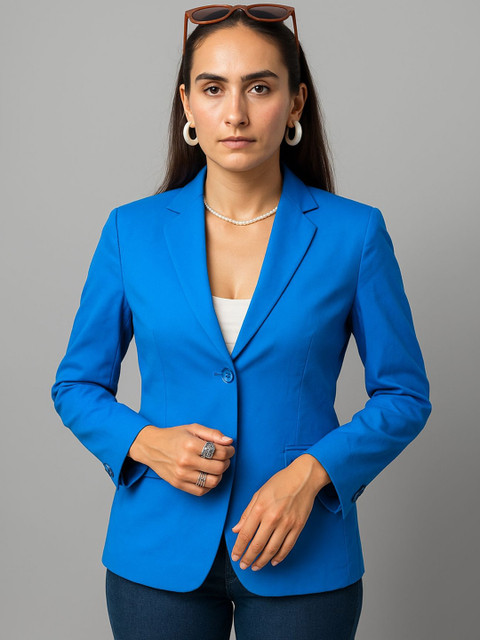 INDOPHILIA Single-Breasted Cotton Casual Blazer - Image 3