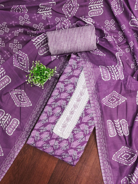 LeeliPeeri Designer Women Printed Unstitched Dress Material