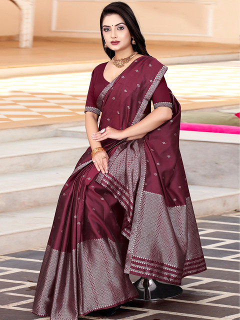 KAMDAR Poly Patt Woven Design Traditional Assamese Mekhela Chador Saree