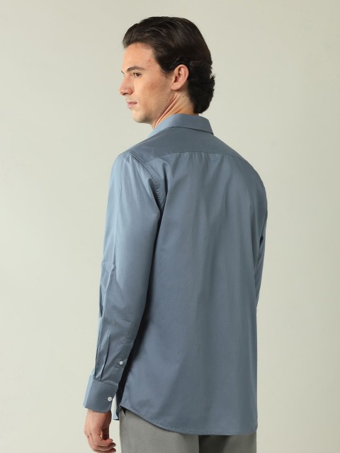 AD By Arvind Regular Fit Satin Solid Shirt - Image 4