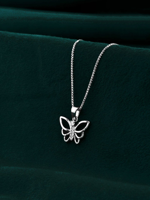 Studio Voylla Rhodium-Plated Animal Shaped Pendants with Chains