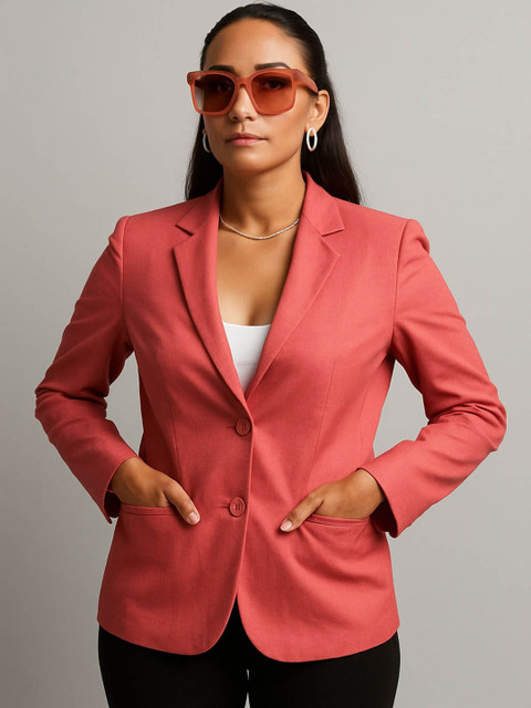 INDOPHILIA Single-Breasted Cotton Casual Blazer - Image 3