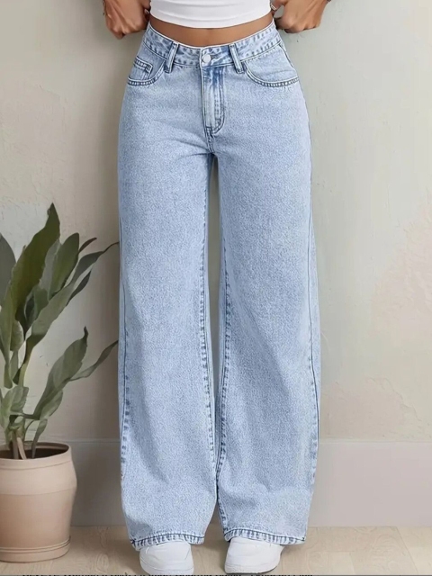 Nifty Women High-Rise Stretchable Baggy Jeans