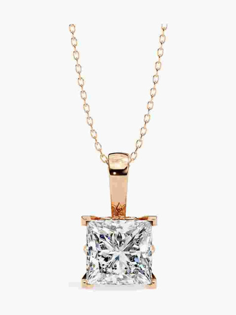 VALANOVA 14KT Rose Gold Diamond Pendant-1.19 g