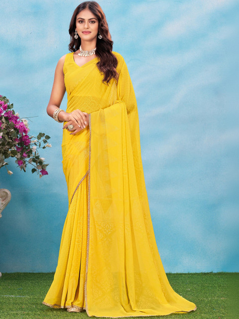 Garden Vareli Woven Design Pure Georgette Saree