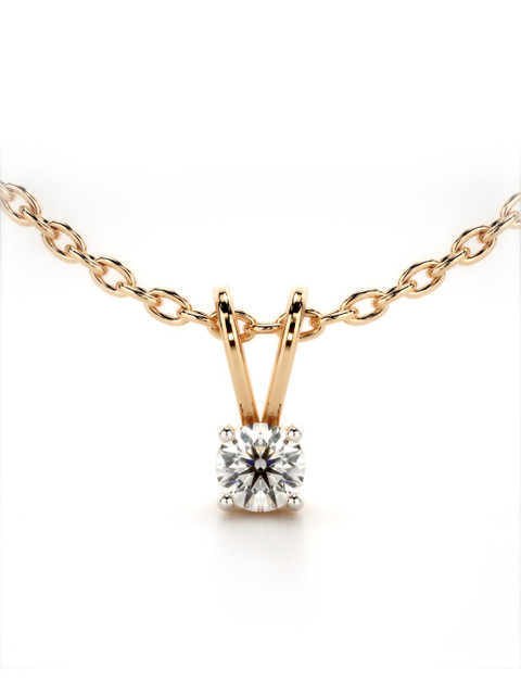 VALANOVA Hallmarked 14k Rose Gold & Certified Lab Grown Diamond 0.25cts Vsp0001r025