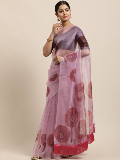 all about you Floral Organza Saree