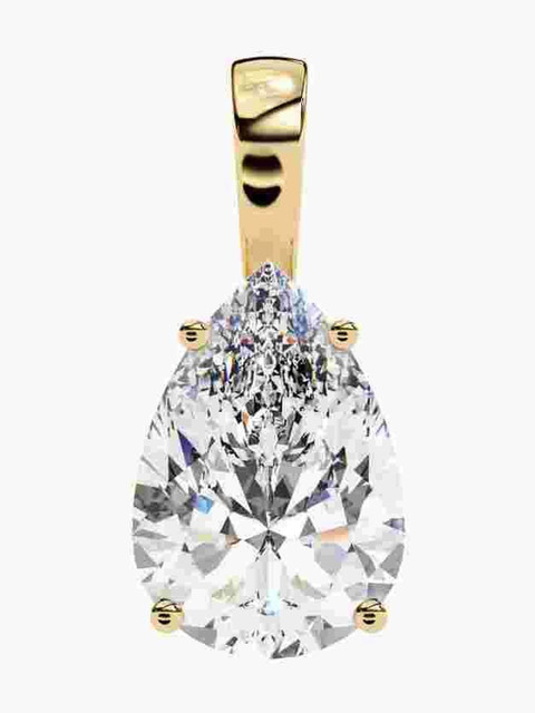 VALANOVA Hallmarked 14k Yellow Gold & Certified Lab Grown Diamond 0.25cts Vsp0003s025 - Image 2