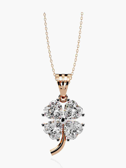 VALANOVA Hallmarked 14k Rose Gold & Certified Lab Grown Diamond 0.64cts Vsp0014