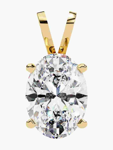 VALANOVA Hallmarked 14k Yellow Gold & Certified Lab Grown Diamond 1.00cts Vsp0008v100 - Image 2