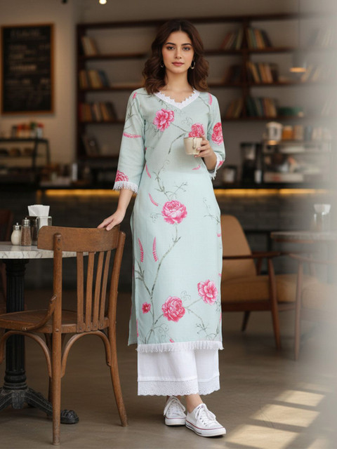AADVIKA Women Floral Printed Floral Kurta