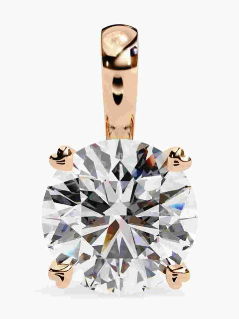 VALANOVA Hallmarked 14k Rose Gold & Certified Lab Grown Diamond 0.75cts Vsp0017r075 - Image 2