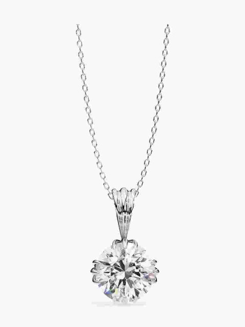 VALANOVA 14KT White Gold Diamond Pendant- 0.92 g