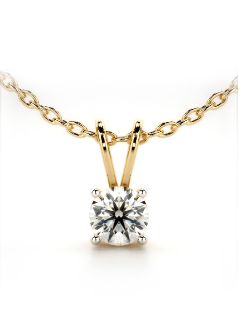 VALANOVA Hallmarked 14k Yellow Gold & Certified Lab Grown Diamond 0.75cts Vsp0001r075