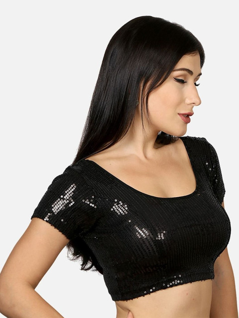 neckbook Sequence Readymade Saree Blouse