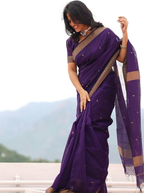 CaniBani Woven Design Zari Banarasi Saree - Image 2