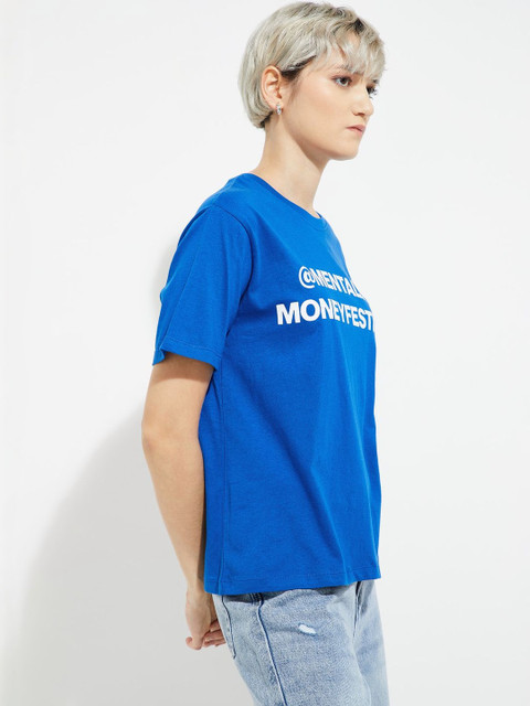 max Women Typography Printed T-shirt