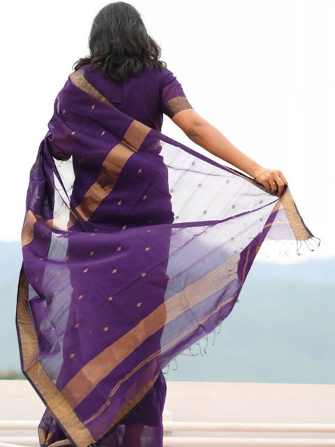 CaniBani Woven Design Zari Banarasi Saree - Image 3