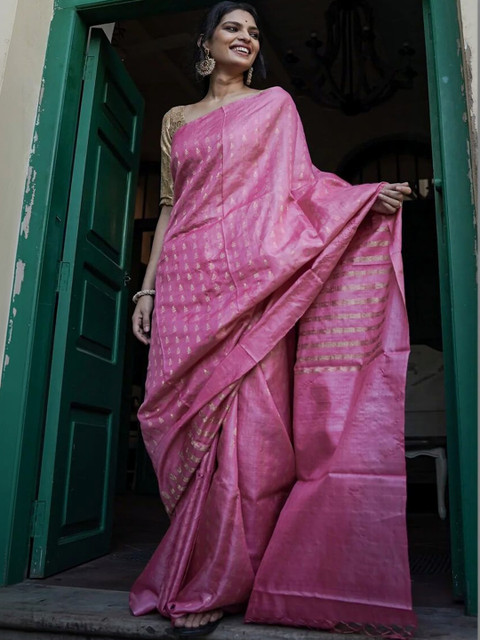 VASTRAHUT Woven Design Zari Silk Blend Banarasi Saree